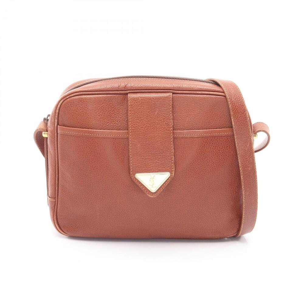 Saint Laurent Paris Shoulder Bag Leather Brown
